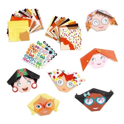 Djeco origami kit - Pretty Faces 1 Djeco origami kit - Pretty Faces 1