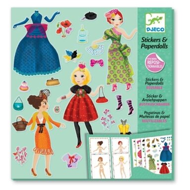 Reusable stickers and paper dolls - Massive Fashion Reusable stickers and paper dolls - Massive Fashion