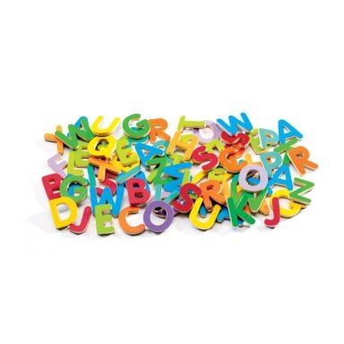 Wooden magnetics - 83 small letters Wooden magnetics - 83 small letters