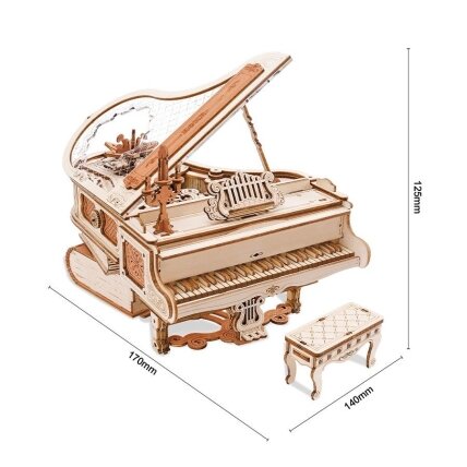 Wooden 3D puzzle - Magic Piano 4 Wooden 3D puzzle - Magic Piano 4