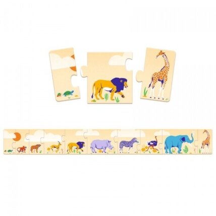 Djeco puzzle - Small and big, 10 pcs. 2 Djeco puzzle - Small and big, 10 pcs. 2