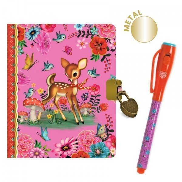 Djeco little secret notebook with magic pen - Fiona Djeco little secret notebook with magic pen - Fiona