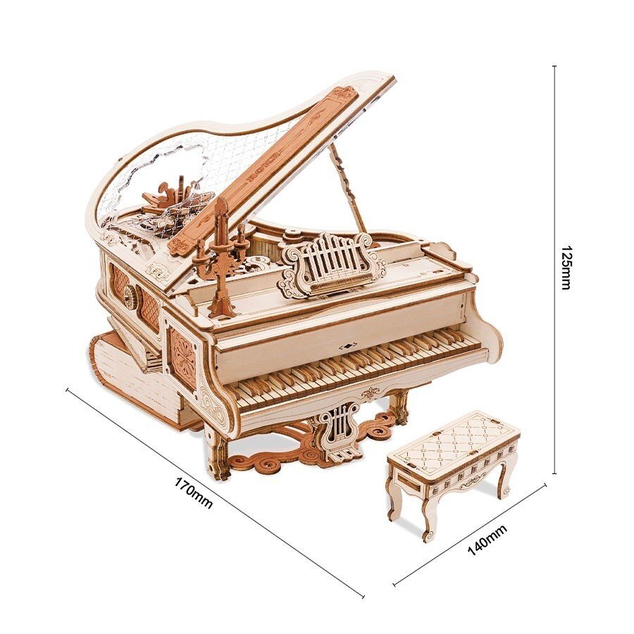 Wooden 3D puzzle - Magic Piano 4 Wooden 3D puzzle - Magic Piano 4