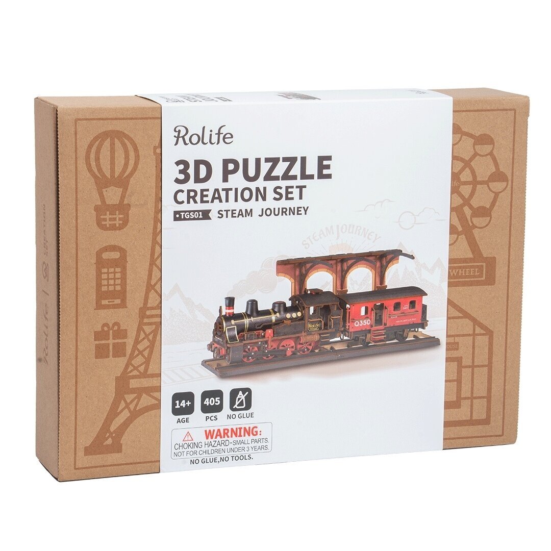 Wooden 3D puzzle - Steam Journey 2 Wooden 3D puzzle - Steam Journey 2