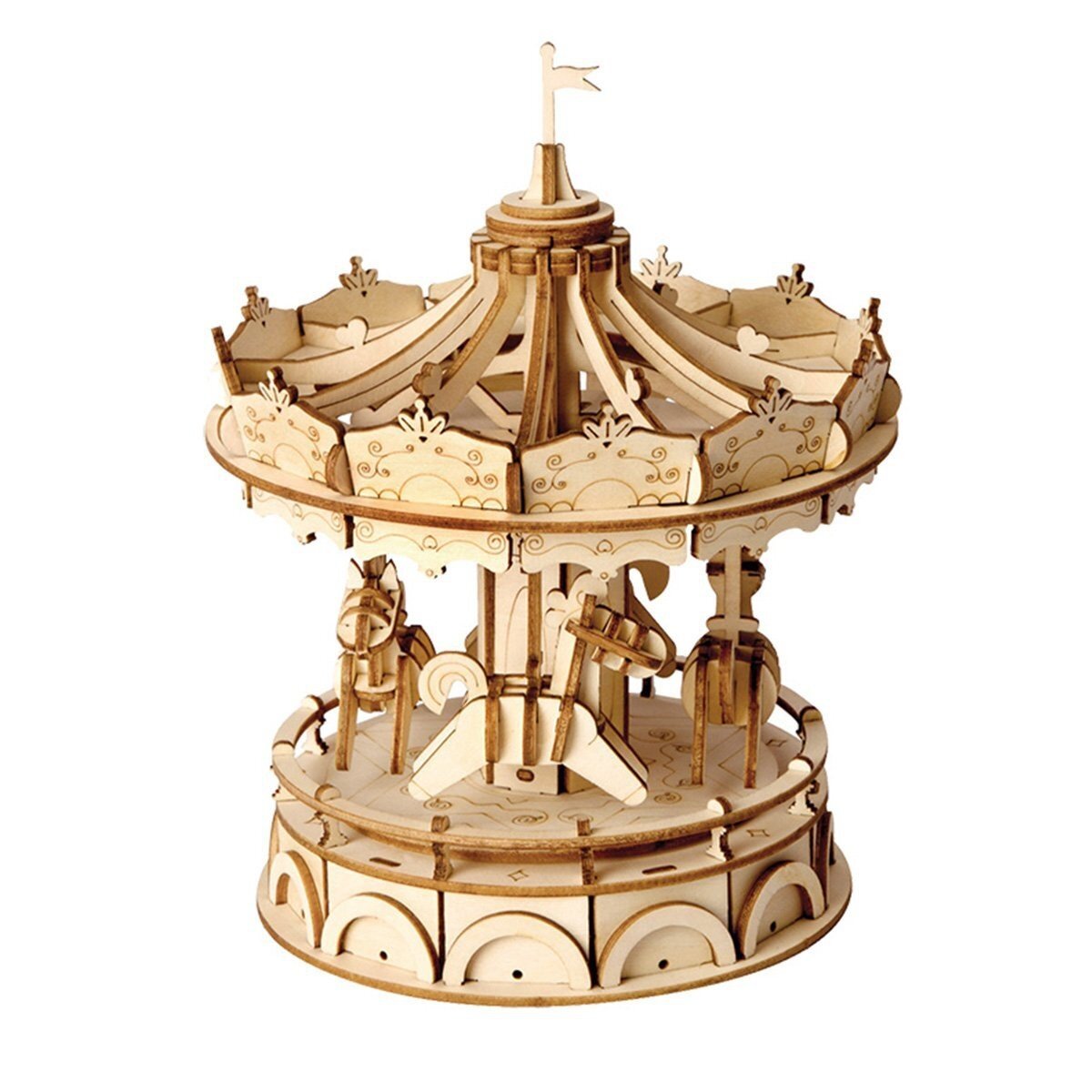 3D Wooden puzzle - Merry-Go-Round 3D Wooden puzzle - Merry-Go-Round