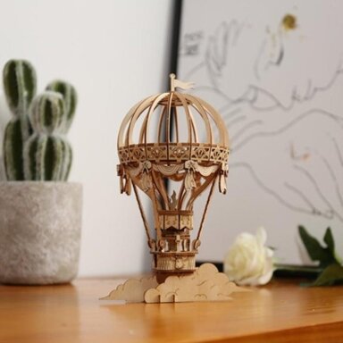 Wooden 3D puzzle - Hot Air Balloon Wooden 3D puzzle - Hot Air Balloon