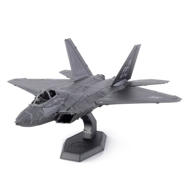 Metalinė 3D dėlionė - Lockheed Martin F-22 Raptor lėktuvas