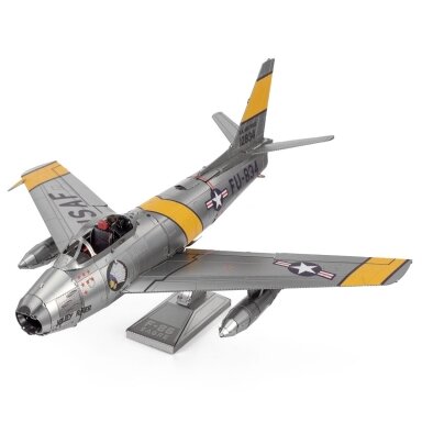 Metalinė 3D dėlionė - F-86 Sabre lėktuvas