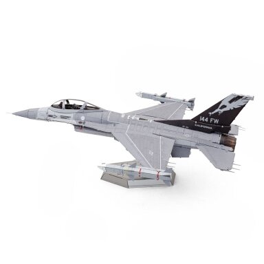 Metalinė 3D dėlionė - Lockheed Martin F-16 Fighting Falcon lėktuvas