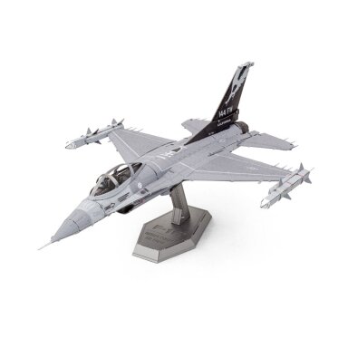 Metalinė 3D dėlionė - Lockheed Martin F-16 Fighting Falcon lėktuvas