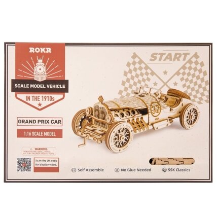 Wooden 3D puzzle - Grand Prix Car 3 Wooden 3D puzzle - Grand Prix Car 3