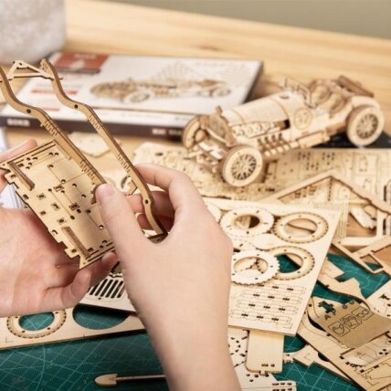 Wooden 3D puzzle - Grand Prix Car 1 Wooden 3D puzzle - Grand Prix Car 1