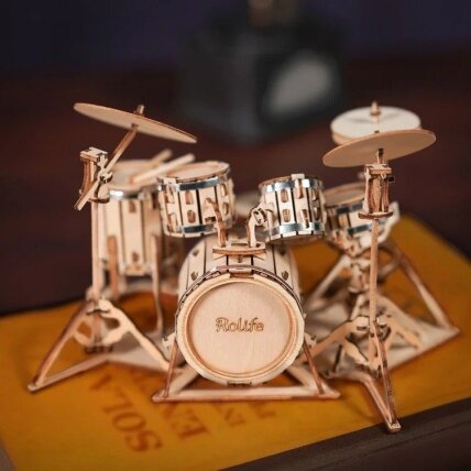 Wooden 3D puzzle - Drum kit 1 Wooden 3D puzzle - Drum kit 1