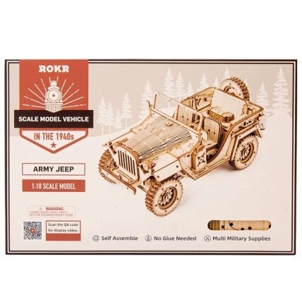 Wooden 3D puzzle - Army Field Car 2 Wooden 3D puzzle - Army Field Car 2