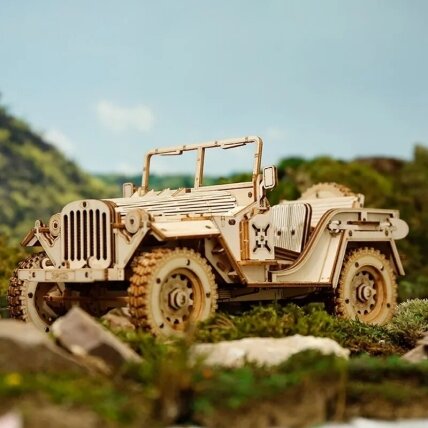 Wooden 3D puzzle - Army Field Car 1 Wooden 3D puzzle - Army Field Car 1