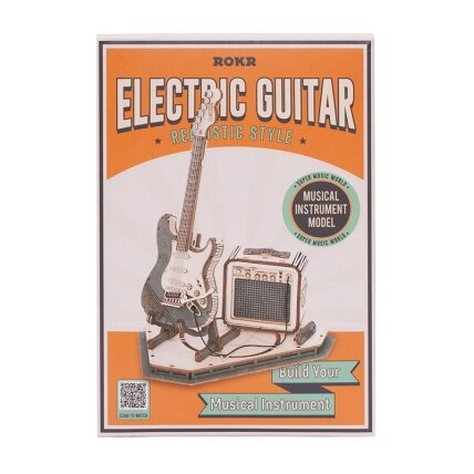 Wooden 3D Electric Guitar puzzle 2 Wooden 3D Electric Guitar puzzle 2