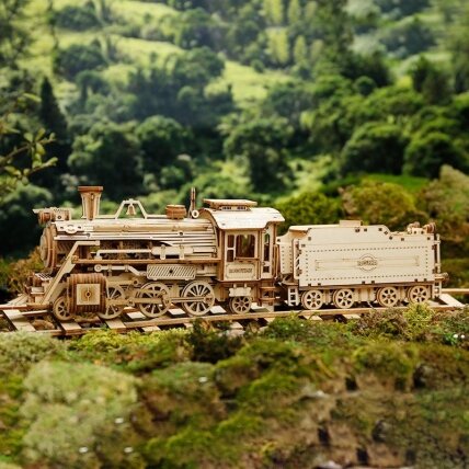 Wooden 3D puzzle - Prime Steam Express 1 Wooden 3D puzzle - Prime Steam Express 1