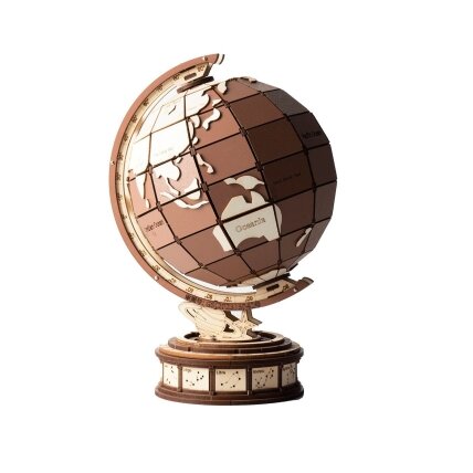 Wooden 3D pizzle - Globe wonders Wooden 3D pizzle - Globe wonders