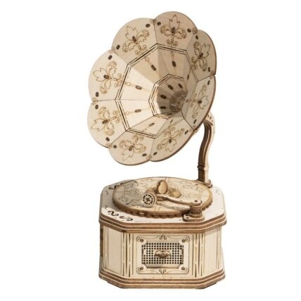 Wooden 3D Gramophone puzzle Wooden 3D Gramophone puzzle