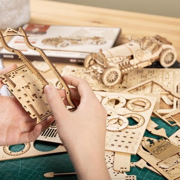 Wooden 3D puzzle - Grand Prix Car 1 Wooden 3D puzzle - Grand Prix Car 1