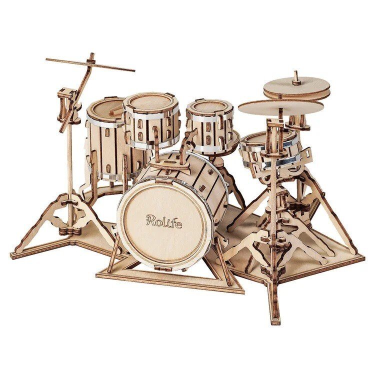 Wooden 3D puzzle - Drum kit Wooden 3D puzzle - Drum kit
