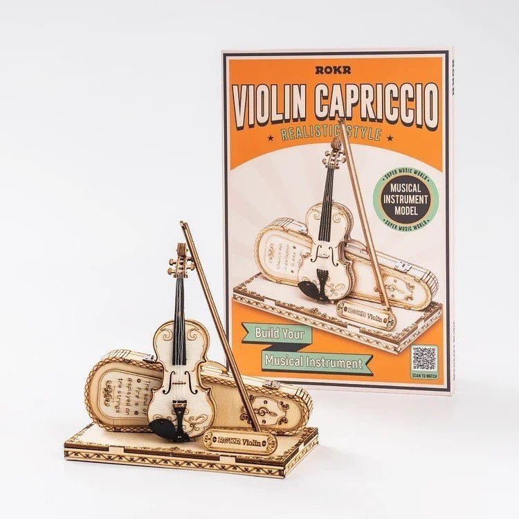 Wooden 3D puzzle - Violin 3 Wooden 3D puzzle - Violin 3