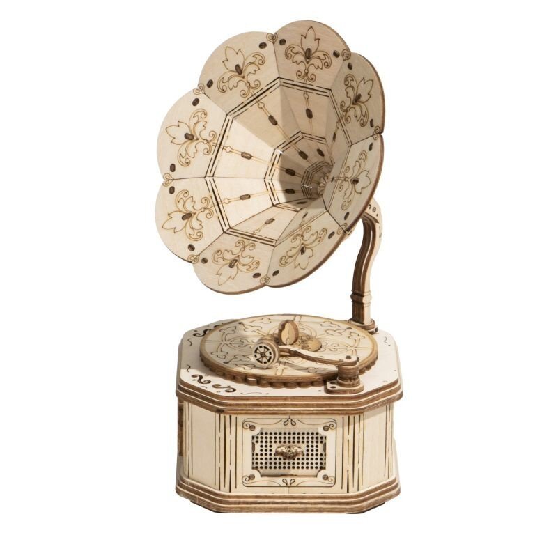 Wooden 3D Gramophone puzzle Wooden 3D Gramophone puzzle