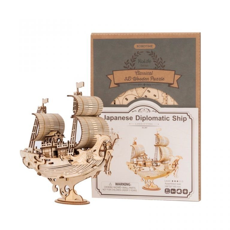 Wooden 3D puzzle - Japanese Diplomat Ship 2 Wooden 3D puzzle - Japanese Diplomat Ship 2