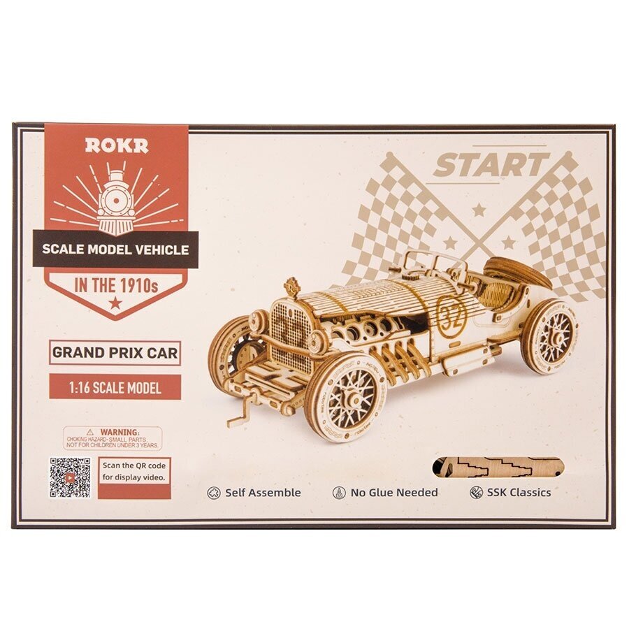 Wooden 3D puzzle - Grand Prix Car 3 Wooden 3D puzzle - Grand Prix Car 3