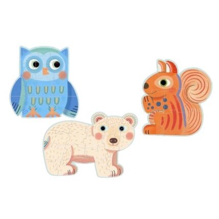 Djeco Progressive puzzle - In the Forest, 37 pcs. 2