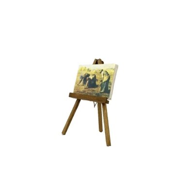Easel with canvas