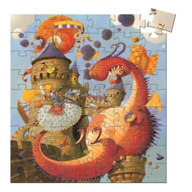 Djeco dėlionė - Narsuolis riteris ir drakonas, 54 pcs.