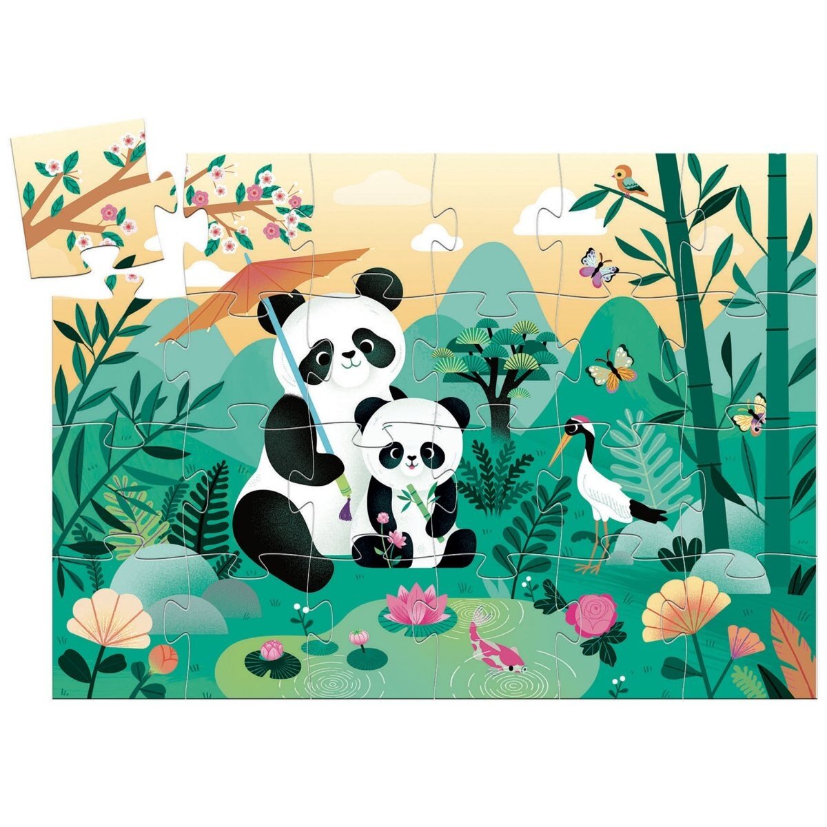 Djeco Silouette puzzle - Leo the Panda, 24 pcs. 1 Djeco Silouette puzzle - Leo the Panda, 24 pcs. 1