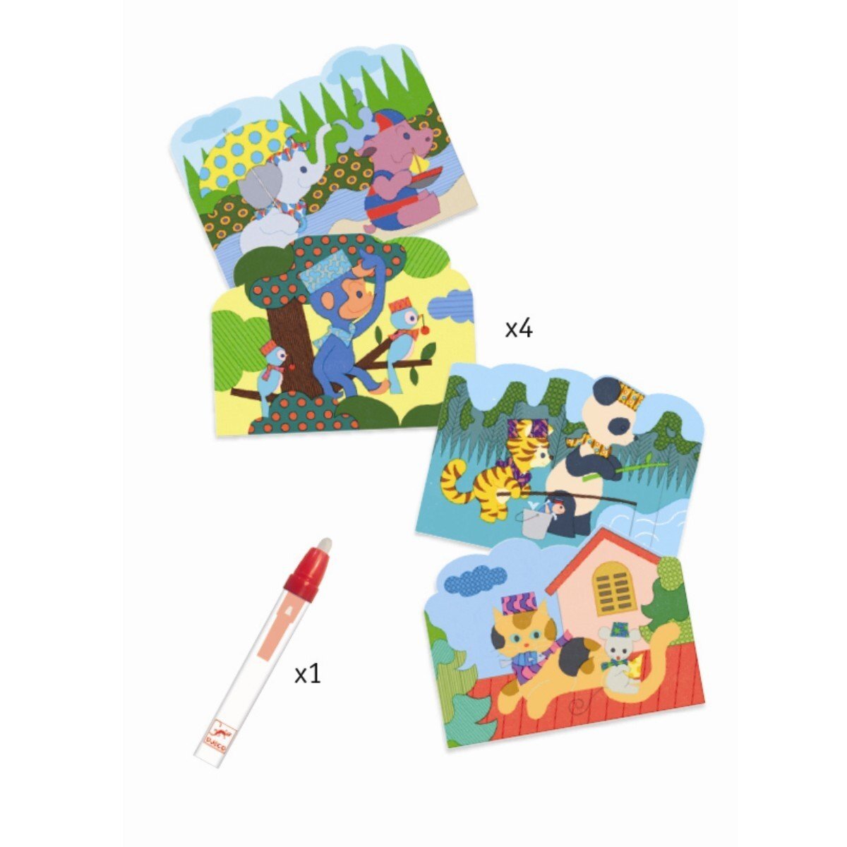 Colouring with water - Hidden Outside 1 Colouring with water - Hidden Outside 1
