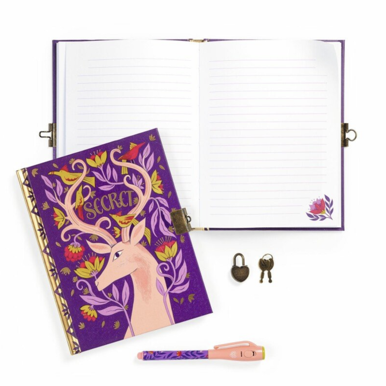 Djeco secret notebook with magic pen - Melissa 1 Djeco secret notebook with magic pen - Melissa 1