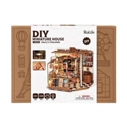 DIY miniature house - Henry's Chocolate 2