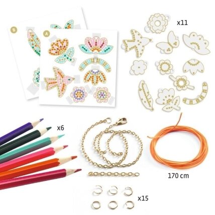 DIY Shrink Plastic - Feather and Lotus 2 DIY Shrink Plastic - Feather and Lotus 2