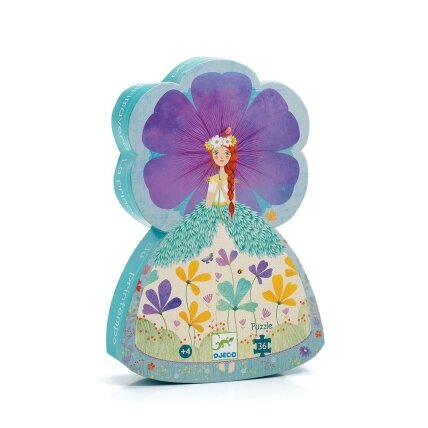 Djeco Silouette puzzle - Princess of Spring, 36 pcs. Djeco Silouette puzzle - Princess of Spring, 36 pcs.
