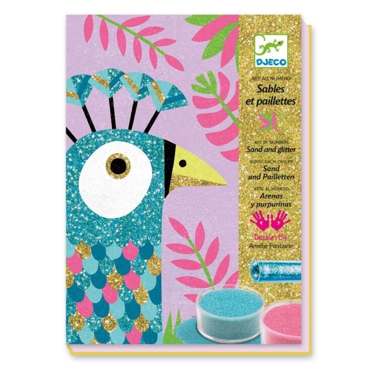 Coloured sands and glitter - Birds Coloured sands and glitter - Birds