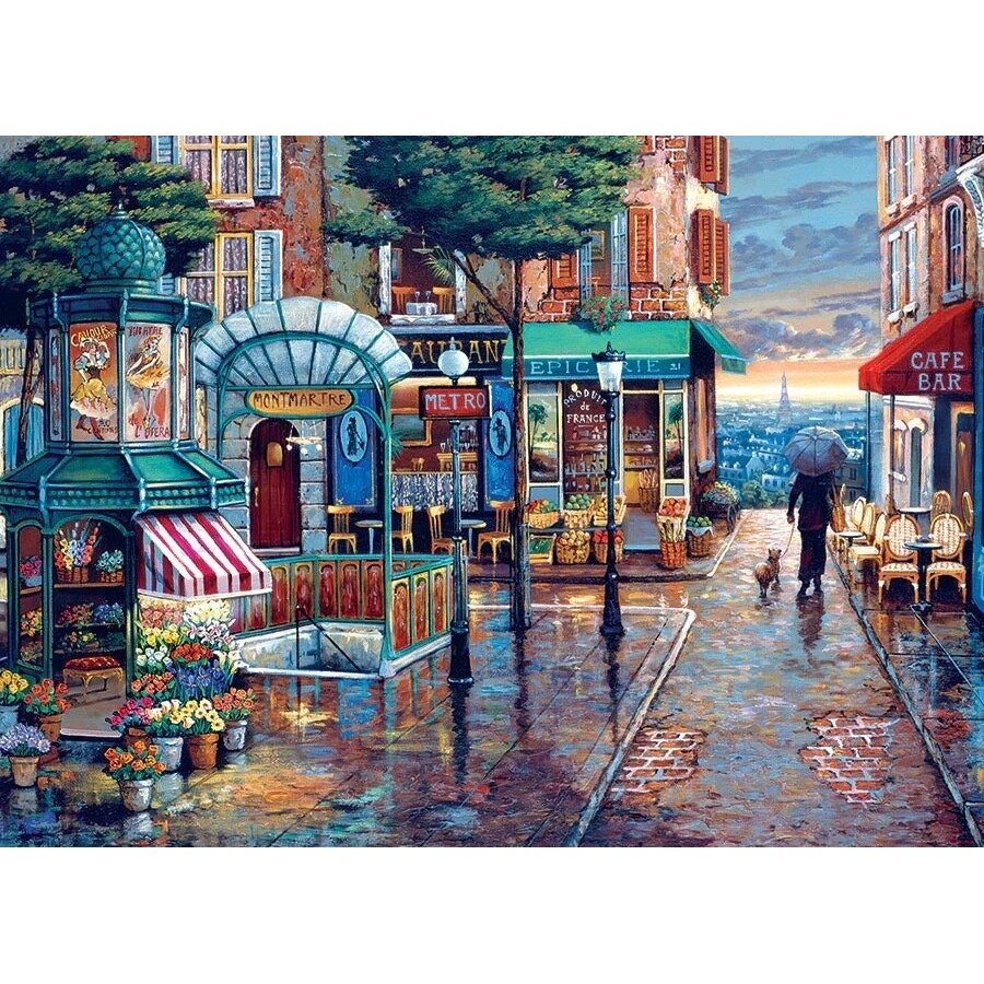 Cobble Hill puzzle - Rainy Day Stroll, 1000 pcs. 1 Cobble Hill puzzle - Rainy Day Stroll, 1000 pcs. 1