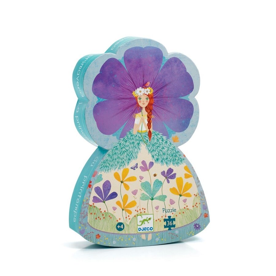 Djeco Silouette puzzle - Princess of Spring, 36 pcs. Djeco Silouette puzzle - Princess of Spring, 36 pcs.