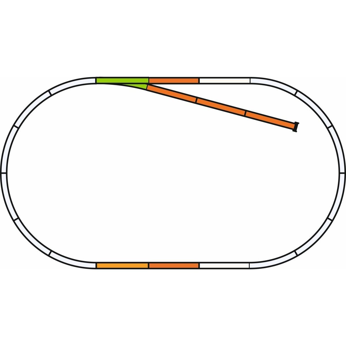PIKO A-Track w. Roadbed Set B PIKO A-Track w. Roadbed Set B