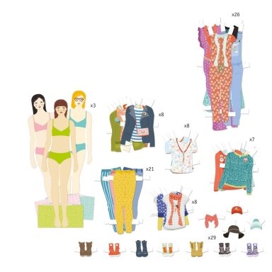 Paper dolls - One Big Dressing Room Paper dolls - One Big Dressing Room