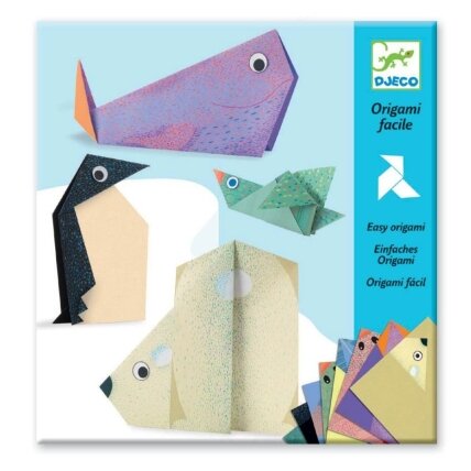 Djeco origami rinkinys - Šiaurės gyvūnai
