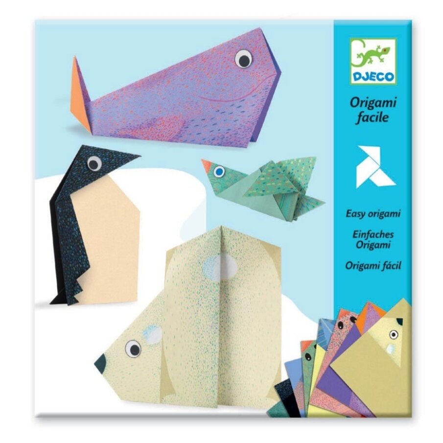 Djeco origami rinkinys - Šiaurės gyvūnai