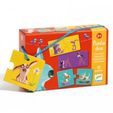 Djeco Duo puzzle - Opposites, 24 pcs. Djeco Duo puzzle - Opposites, 24 pcs.