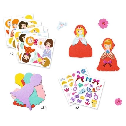Create with stickers - I Love Princesses 1 Create with stickers - I Love Princesses 1