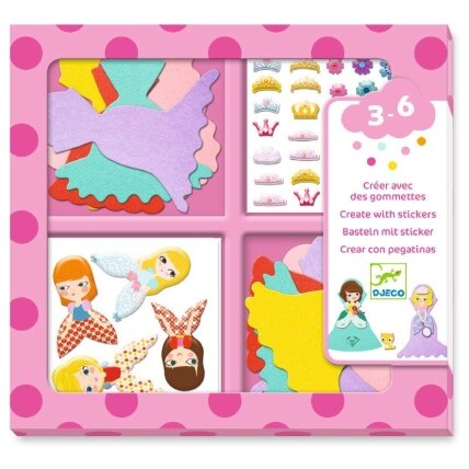 Create with stickers - I Love Princesses Create with stickers - I Love Princesses