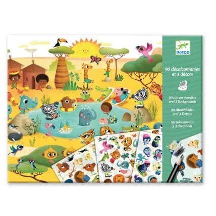 Rub-on transfers - Savannah, Desert, and North Pole Rub-on transfers - Savannah, Desert, and North Pole