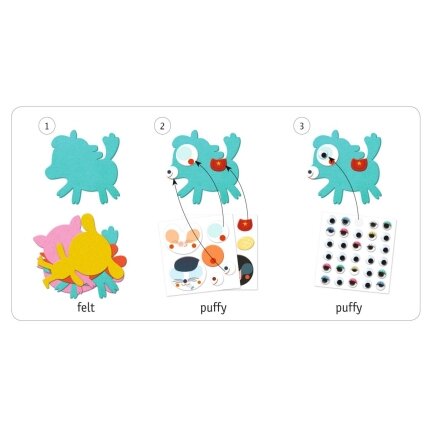 Create with stickers - I Love Animals 1 Create with stickers - I Love Animals 1